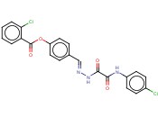 4-((2-(2-(4-CHLOROANILINO)-2-OXOACETYL)HYDRAZONO)ME)PHENYL <span class='lighter'>2-CHLOROBENZOATE</span>
