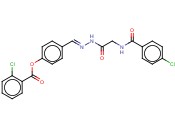 4-((2-(2-((4-CHLOROBENZOYL)AMINO)AC)HYDRAZONO)METHYL)PHENYL <span class='lighter'>2-CHLOROBENZOATE</span>