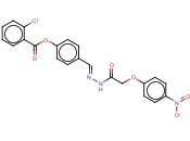 4-(2-((4-NITROPHENOXY)ACETYL)CARBOHYDRAZONOYL)PHENYL <span class='lighter'>2-CHLOROBENZOATE</span>