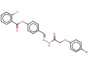 4-(2-((4-BROMOPHENOXY)ACETYL)CARBOHYDRAZONOYL)PHENYL <span class='lighter'>2-CHLOROBENZOATE</span>