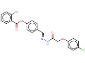 4-(2-((4-CHLOROPHENOXY)ACETYL)CARBOHYDRAZONOYL)PHENYL <span class='lighter'>2-CHLOROBENZOATE</span>