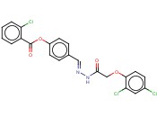4-(2-((2,4-DICHLOROPHENOXY)ACETYL)CARBOHYDRAZONOYL)PHENYL <span class='lighter'>2-CHLOROBENZOATE</span>