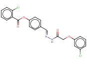 4-(2-((3-CHLOROPHENOXY)ACETYL)CARBOHYDRAZONOYL)PHENYL <span class='lighter'>2-CHLOROBENZOATE</span>