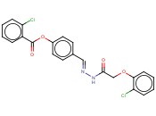 4-(2-((2-CHLOROPHENOXY)ACETYL)CARBOHYDRAZONOYL)PHENYL <span class='lighter'>2-CHLOROBENZOATE</span>