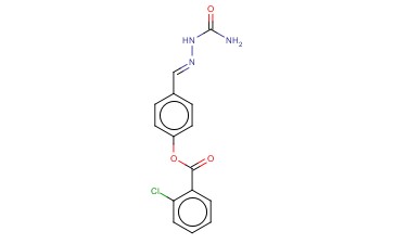 4-(2-(AMINOCARBONYL)CARBOHYDRAZONOYL)PHENYL <span class='lighter'>2-CHLOROBENZOATE</span>