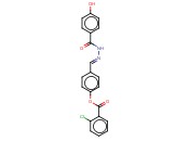 4-(2-(4-HYDROXYBENZOYL)CARBOHYDRAZONOYL)PHENYL <span class='lighter'>2-CHLOROBENZOATE</span>