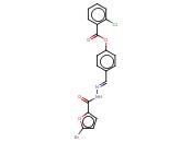 4-(2-(5-BROMO-2-FUROYL)CARBOHYDRAZONOYL)PHENYL <span class='lighter'>2-CHLOROBENZOATE</span>