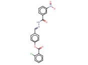 4-((2-(3-NITROBENZOYL)HYDRAZONO)METHYL)PHENYL <span class='lighter'>2-CHLOROBENZOATE</span>