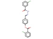 4-((2-(3-CHLOROBENZOYL)HYDRAZONO)METHYL)PHENYL <span class='lighter'>2-CHLOROBENZOATE</span>