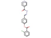 4-(2-ISONICOTINOYLCARBOHYDRAZONOYL)PHENYL <span class='lighter'>2-CHLOROBENZOATE</span>