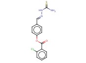 4-(2-(AMINOCARBOTHIOYL)CARBOHYDRAZONOYL)PHENYL <span class='lighter'>2-CHLOROBENZOATE</span>