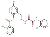 4-BR-2-(2-((2-CHLOROANILINO)(OXO)ACETYL)CARBOHYDRAZONOYL)PHENYL <span class='lighter'>2-CHLOROBENZOATE</span>