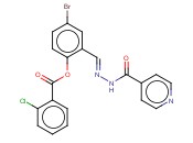 4-BROMO-2-(2-ISONICOTINOYLCARBOHYDRAZONOYL)PHENYL <span class='lighter'>2-CHLOROBENZOATE</span>