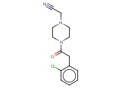 2-(4-[2-(2-CHLOROPHENYL)<span class='lighter'>ACETYL</span>]PIPERAZIN-1-YL)<span class='lighter'>ACETONITRILE</span>