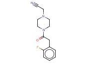 2-(4-[2-(2-FLUOROPHENYL)<span class='lighter'>ACETYL</span>]PIPERAZIN-1-YL)<span class='lighter'>ACETONITRILE</span>