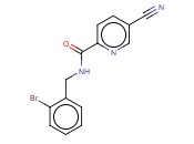 N-[(2-BROMOPHENYL)METHYL]-5-<span class='lighter'>CYANOPYRIDINE</span>-2-CARBOXAMIDE