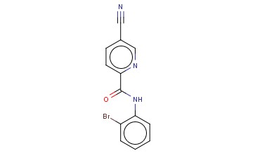 N-(2-BROMOPHENYL)-5-<span class='lighter'>CYANOPYRIDINE</span>-2-CARBOXAMIDE