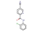 N-(2-CHLOROPHENYL)-5-<span class='lighter'>CYANOPYRIDINE</span>-2-CARBOXAMIDE