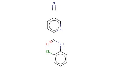 N-(2-CHLOROPHENYL)-5-<span class='lighter'>CYANOPYRIDINE</span>-2-CARBOXAMIDE