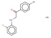 1-(4-BROMOPHENYL)-2-[(2-FLUOROPHENYL)AMINO]ETHANONE <span class='lighter'>HYDROBROMIDE</span>