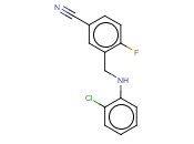 3-([(2-CHLOROPHENYL)AMINO]METHYL)-<span class='lighter'>4-FLUOROBENZONITRILE</span>