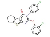 2-(2-CHLOROPHENOXY)-3-(4-CHLOROPHENYL)-6,7-DIHYDRO-3H-CYCLOPENTA[4,5]THIENO[2,3-D]PYRIMIDIN-4(5H)-ONE