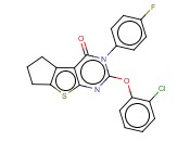 2-(2-CHLOROPHENOXY)-3-(4-FLUOROPHENYL)-6,7-DIHYDRO-3H-CYCLOPENTA[4,5]THIENO[2,3-D]PYRIMIDIN-4(5H)-ONE