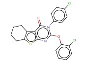 2-(2-CHLOROPHENOXY)-3-(4-CHLOROPHENYL)-5,6,7,8-TETRAHYDROBENZO[4,5]THIENO[2,3-D]PYRIMIDIN-4(3H)-ONE