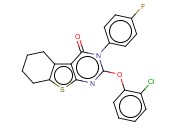 2-(2-CHLOROPHENOXY)-3-(4-FLUOROPHENYL)-5,6,7,8-TETRAHYDROBENZO[4,5]THIENO[2,3-D]PYRIMIDIN-4(3H)-ONE