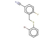 3-([(2-BROMOPHENYL)SULFANYL]METHYL)-<span class='lighter'>4-FLUOROBENZONITRILE</span>
