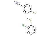 3-([(2-CHLOROPHENYL)SULFANYL]METHYL)-<span class='lighter'>4-FLUOROBENZONITRILE</span>