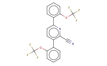3,6-BIS(2-(TRIFLUOROMETHOXY)PHENYL)-<span class='lighter'>2-CYANOPYRIDINE</span>