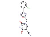 1-[3-(2-CHLORO-PHENYL)-[1,2,4]OXADIAZOL-5-YLMETHYL]-2,4-DIOXO-1,2,3,4-TETRAHYDRO-PYRIMIDINE-5-CARBONITRILE