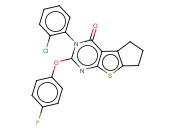 3-(2-CHLOROPHENYL)-2-(4-FLUOROPHENOXY)-6,7-DIHYDRO-3H-CYCLOPENTA[4,5]THIENO[2,3-D]PYRIMIDIN-4(5H)-ONE