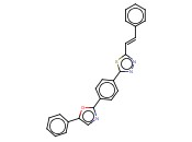 2-[4-(5-PHENYL-1,3-OXAZOL-2-YL)PHENYL]-5-[(E)-2-PHENYLVINYL]-1,3,4-THIADIAZOLE