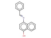 4-[[(E)-PHENYLMETHYLIDENE]AMINO]-<span class='lighter'>1-NAPHTHOL</span>