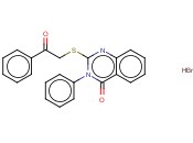 2-PHENACYLSULFANYL-3-PHENYLQUINAZOLIN-4-ONE <span class='lighter'>HYDROBROMIDE</span>