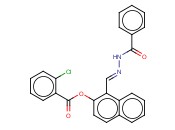 1-(2-BENZOYLCARBOHYDRAZONOYL)-2-NAPHTHYL <span class='lighter'>2-CHLOROBENZOATE</span>