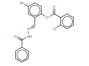 2-(2-BENZOYLCARBOHYDRAZONOYL)-4-BROMOPHENYL <span class='lighter'>2-CHLOROBENZOATE</span>