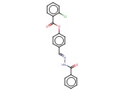 4-(2-BENZOYLCARBOHYDRAZONOYL)PHENYL <span class='lighter'>2-CHLOROBENZOATE</span>