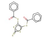4,5-双(<span class='lighter'>苯</span>甲酰<span class='lighter'>硫</span>基)-1,3-<span class='lighter'>二</span><span class='lighter'>硫</span>杂环戊<span class='lighter'>二</span>烯-2-<span class='lighter'>硫</span>酮