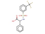 N-([3-(TRIFLUOROMETHYL)PHENYL]SULPHONYL)-DL-<span class='lighter'>PHENYLGLYCINE</span>