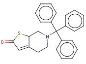 THIENO[2,3-C]PYRIDIN-2(4H)-ONE, 5,6,7,7A-TETRAHYDRO-6-(TRIPHENYLMETHYL)-