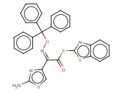 (Z)-2-(2-氨基<span class='lighter'>噻唑</span>-4-基)-2-三<span class='lighter'>苯</span>甲氧亚氨基<span class='lighter'>乙酸</span>(2-巯基<span class='lighter'>苯</span><span class='lighter'>并</span><span class='lighter'>噻唑</span>)酯