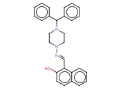 1-(((4-BENZHYDRYL-1-PIPERAZINYL)IMINO)METHYL)-2-<span class='lighter'>NAPHTHOL</span>