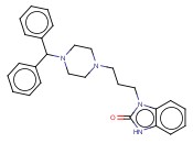 1-[-3-[4-(二苯基<span class='lighter'>甲基</span>)-1-哌嗪基]丙基]-2-<span class='lighter'>苯并咪唑</span>酮