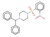 1-(DIPHENYLMETHYL)-4-[(2-NITROPHENYL)SULFONYL]-PIPERAZINE
