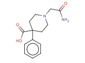 1-(CARBAMOYLMETHYL)-4-<span class='lighter'>PHENYLPIPERIDINE</span>-4-CARBOXYLIC ACID