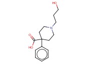 1-(3-HYDROXYPROPYL)-4-<span class='lighter'>PHENYLPIPERIDINE</span>-4-CARBOXYLIC ACID