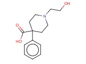 1-(2-HYDROXYETHYL)-4-<span class='lighter'>PHENYLPIPERIDINE</span>-4-CARBOXYLIC ACID